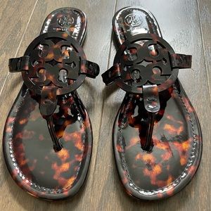 Tory Burch Tortoise Miller Sandal Size 10